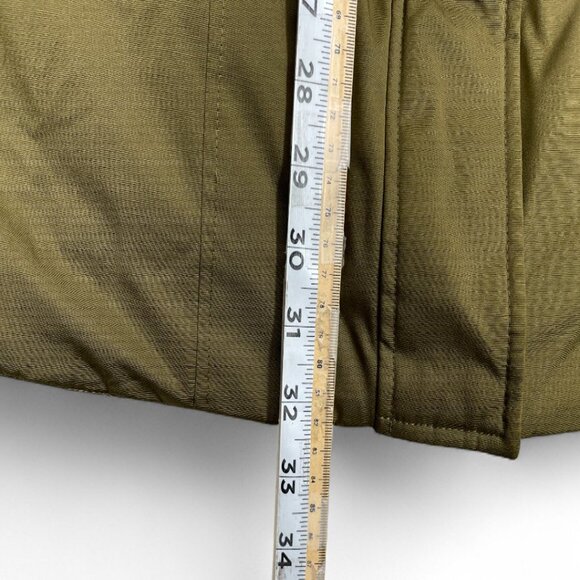 Toboggan Down Olive Green Removable Hood Fur Parka Puffer Coat Jacket Women's XS - Picture 10 of 12